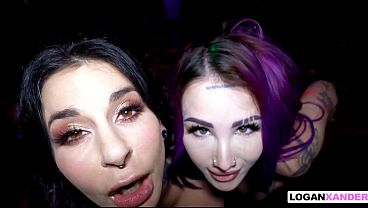 Logan Xander Gets Lucky at the Strip Club and Fucks Two Strippers – Joanna Angel – Valerica Steele –