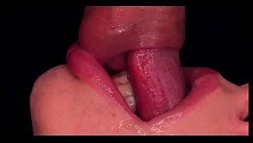 Powerful and deep close-up blowjobs. My roommates love sucking my big cock