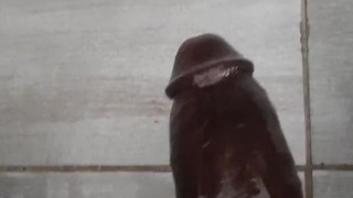 Masturbating