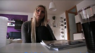 PublicAgent English Tutor Sucks and Fucks my Big Dick