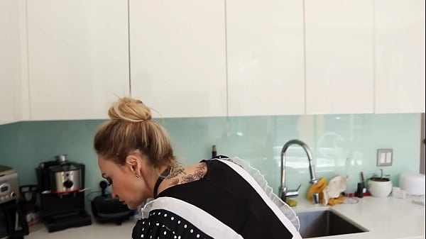 Role play video where cougar mature milf dressed up as cleaning lady get her ass filled with cum anal Claudia Valentine x Tommy WOOD
